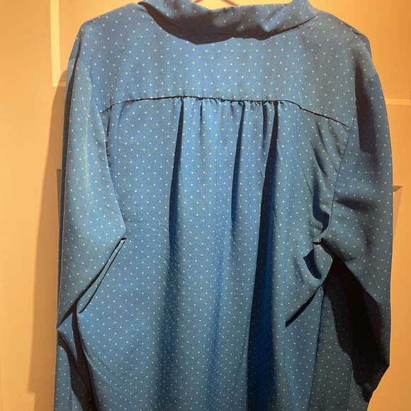 Alfred Sung blouse with neck tie - Picture 3 of 3